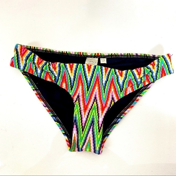 L*Space multicolor zig zag bikini bottom XS - Picture 2 of 7